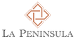 La Peninsula Logo. Includes a geometric shape icon