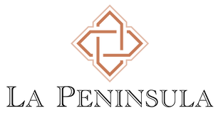 La Peninsula Logo. Includes a geometric shape icon
